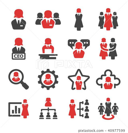 businesswoman icon 40977599