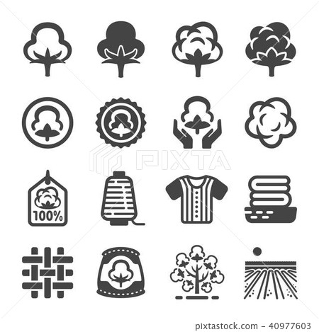 cotton icon cotton icon 40977603