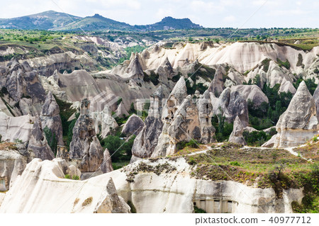 carved from rocks houses in Goreme National Park carved from rocks houses in Goreme National Park 40977712