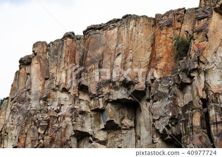 old volcanic rocks in Ihlara Gorge in Cappadocia 40977724