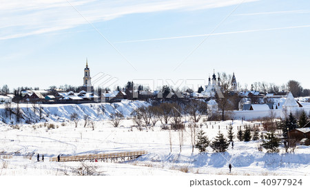 panorama of Suzdal town with with monasteries panorama of Suzdal town with with monasteries 40977924