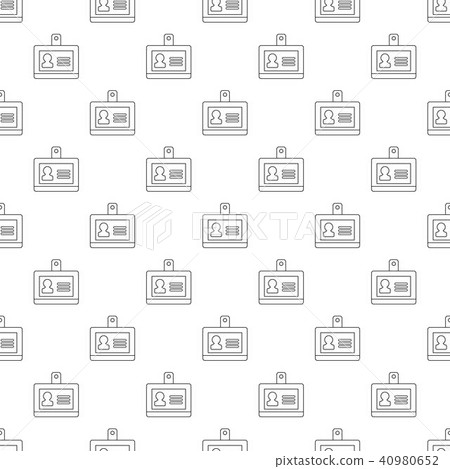Badge office pattern vector seamless 40980652