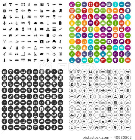 100 burden icons set vector variant 100 burden icons set vector variant 40980802