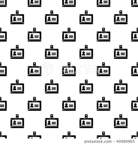 Badge office pattern vector seamless Badge office pattern vector seamless 40980965