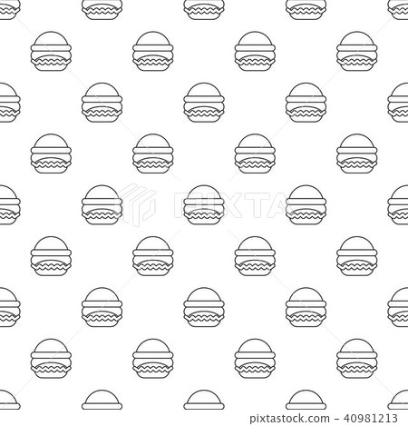 Burger pattern vector seamless Burger pattern vector seamless 40981213