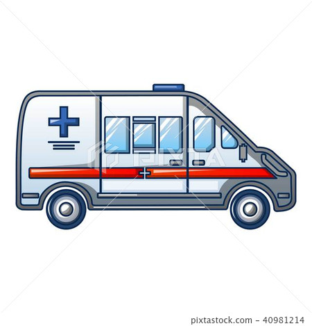 Ambulance Car Icon Cartoon Style Stock Illustration 40981214 Pixta