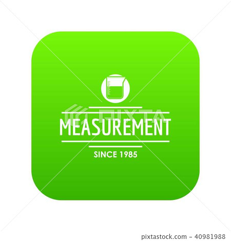 Flask chemical icon green vector Flask chemical icon green vector 40981988
