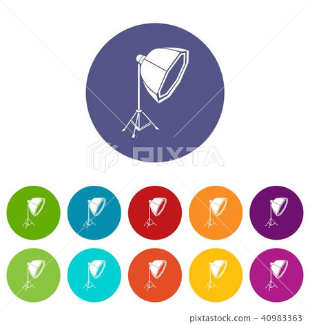Studio light icon, simple style Studio light icon, simple style 40983363