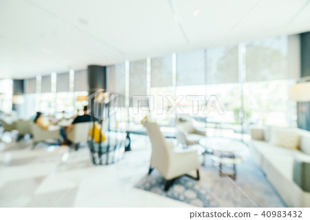 Abstract blur and defocused lobby and hotel Abstract blur and defocused lobby and hotel 40983432