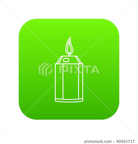 Beautiful candle icon green vector Beautiful candle icon green vector 40983717