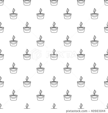 Candle pattern vector seamless - Stock Illustration [40983844] - PIXTA