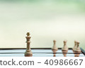 Chess on a Board of wood.   40986667