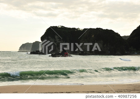 Watashima Moriya Coast Katsuura City Chiba Ken Stock Photo