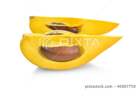 Pouteria campechiana isolated on the white 40987750