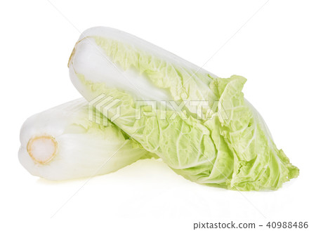 Chinese cabbage on white background Chinese cabbage on white background 40988486