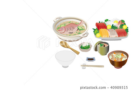 今天的米飯海鮮和米湯 今天的米飯海鮮和米湯 40989315