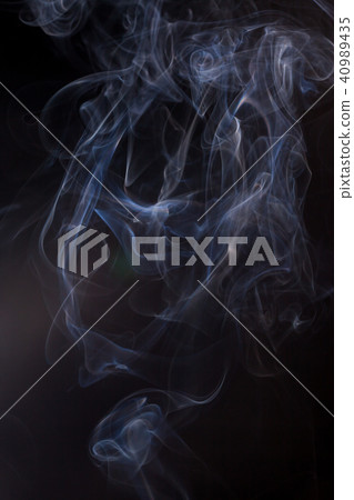 Smoke on a black background. 40989435