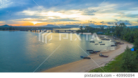 sunrise above Sarasin bridge sunrise above Sarasin bridge 40990894