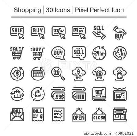 shopping icon 40991821