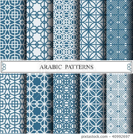 arabic vector pattern, web page background 40992697