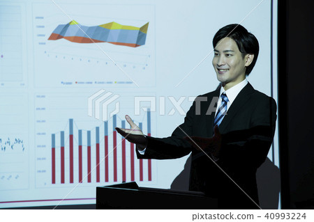 Business office business meeting presentation Business office business meeting presentation 40993224