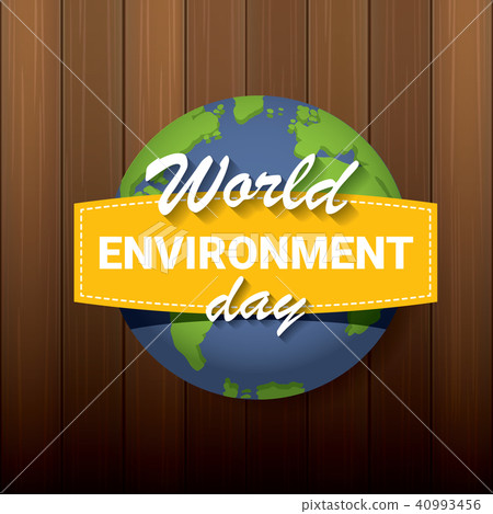 5 June Celebration World Environment Day Vector Stock