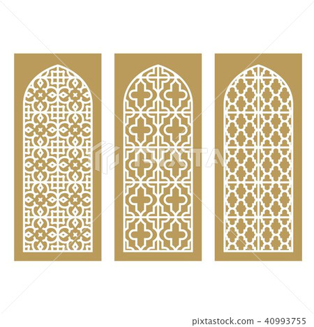 Traditional Arabic Window and Door Pattern Traditional Arabic Window and Door Pattern 40993755