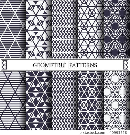 Triangle geometric vector pattern,pattern fills 40995858