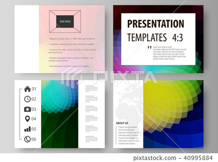 Set of business templates for presentation slides. Easy editable layouts in flat style, vector Set of business templates for presentation slides. Easy editable layouts in flat style, vector 40995884