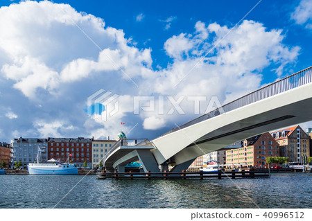 Bridge and buildings in the city Copenhagen Bridge and buildings in the city Copenhagen 40996512