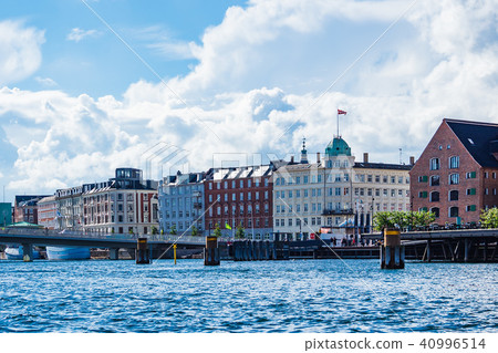 Historical buildings in the city Copenhagen 40996514