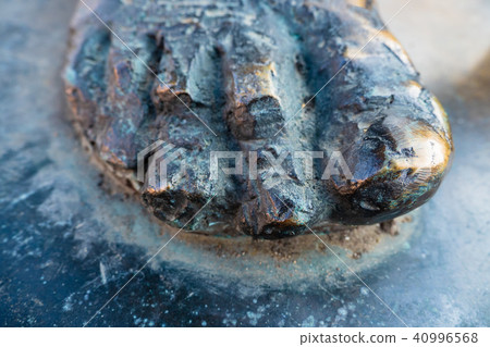 Detail of a sculpture in Rostock, Germany 40996568