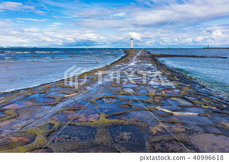 Mole in Swinemuende on the island Usedom in Poland Mole in Swinemuende on the island Usedom in Poland 40996618