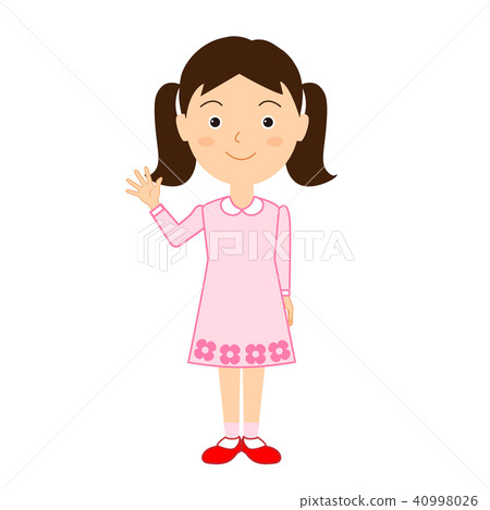 Girl illustration material 40998026