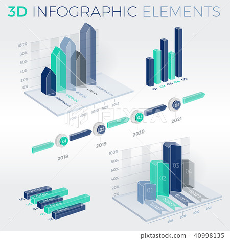 3D Infographic Elements 3D Infographic Elements 40998135