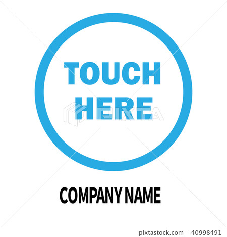 touch here company logo design template. business touch here company logo design template. business 40998491