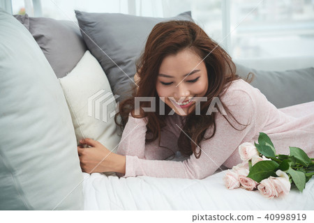 Happy young woman Happy young woman 40998919