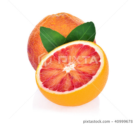 Blood red oranges isolated on white background Blood red oranges isolated on white background 40999678
