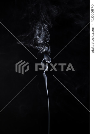 Isolated smoke of aromastick Isolated smoke of aromastick 41000970