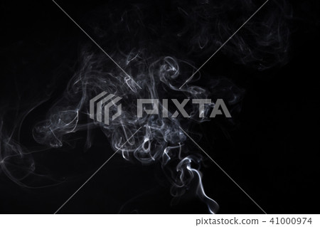 Isolated white smoke of aromastick 41000974