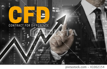 CFD concept is shown by businessman 41002154