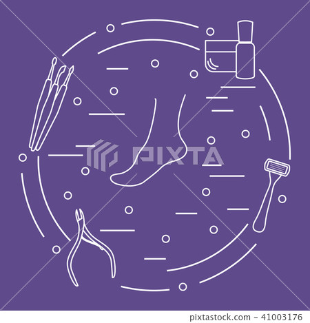 Pedicure tools and products for beauty and care 41003176