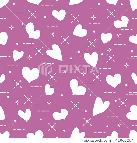 Cute seamless pattern with hearts Valentine's Cute seamless pattern with hearts Valentine's 41003294