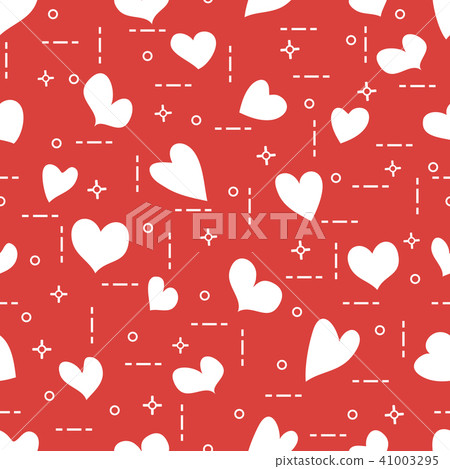 Cute seamless pattern with hearts Valentine's Cute seamless pattern with hearts Valentine's 41003295