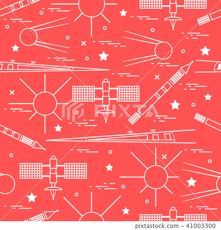 Seamless pattern with variety space exploration 41003300