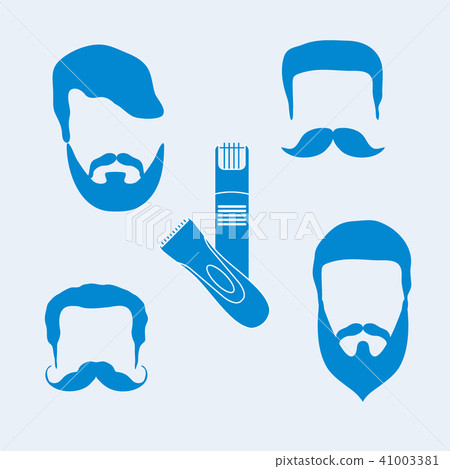 men hairstyles, beards, mustaches, trimmers 41003381