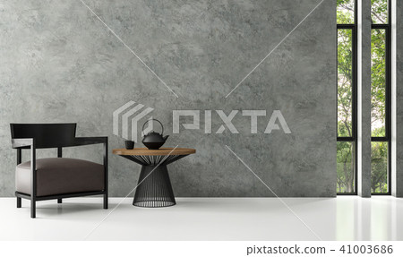 Modern loft living room 3d render Modern loft living room 3d render 41003686