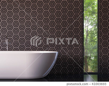 Modern luxury bathroom  3d render 41003693