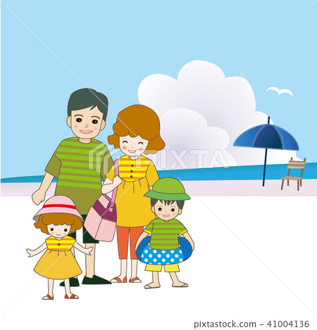 Family traveling sea 41004136