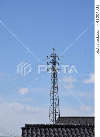 Roof tile and steel tower Roof tile and steel tower 41004332